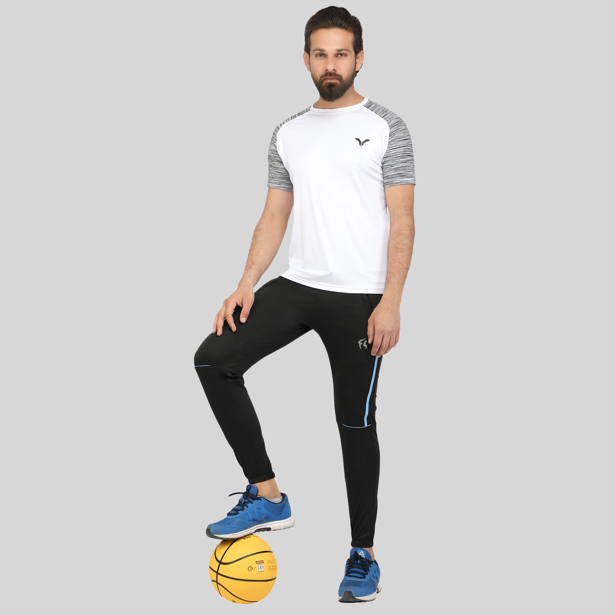 Solid Men Black Track Pants FS Fashion Sutra